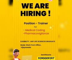 We are hiring for trainer