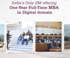 India’s Only IIM offering One-Year Full-Time MBA in Digital domain