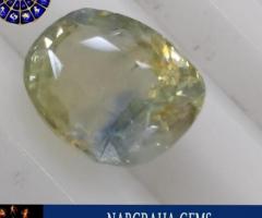 Contact Nabgraha Gems to Shop For Certified Yellow-Blue Sapphire - 1
