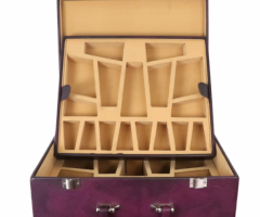 Signature Leatherette Coffer Storage Box -Burgundy- Chess Pieces of 4. – Royal Chess Mall India - 1