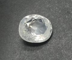 white zircon stone best price - Gemswisdom - 1