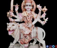 Premium Durga Marble Statue for Your Home