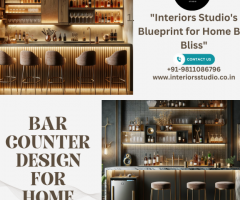 Bar Counter Design for Home - Transform Your Space | Interiors Studio