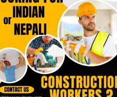 Contact Us for Skilled Construction Workers from India
