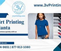 Express Your Style with 3v Printing - Atlanta's Premier T-Shirt Customization Hub