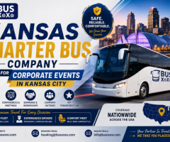 Kansas Charter Bus Company Book For Corporate Events in Kansas City