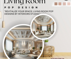 Living Room Pop Design | Interiors Studio - Transform Your Living Space