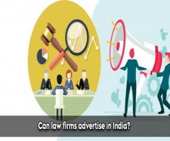 Can law firms advertise in India?