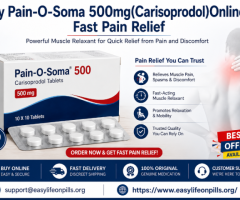 Buy Pain-O-Soma 500mg(Carisoprodol)Online – Fast Pain Relief