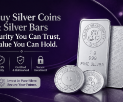 Buy Premium Silver Coins and Silver Bars in Ahmedabad