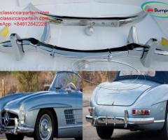 Mercedes 300SL Roadster bumpers (1957-1963) by stainless steel - 1