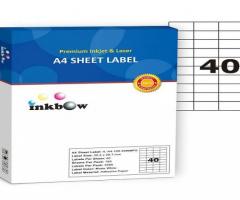 Premium A4 Sticker Paper Labels with for Inkjet & Laser Printers