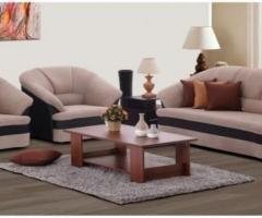 Buy Nara 5 Seater Sofa Set In Pvc Leather upto 60%off