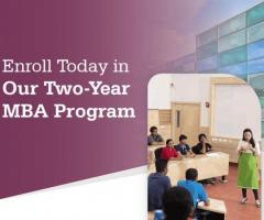 Enroll today in our two-year MBA program