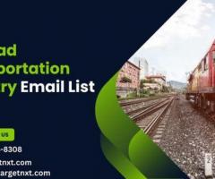Get specialized Railroad Transportation Industry Email List in USA-UK