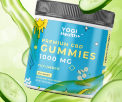 Yogi Health Plus 1000mg CBD Gummies Jar - Your Daily Dose of Pure Bliss!
