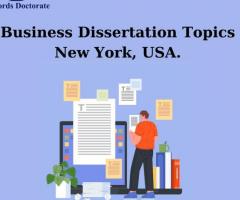 Business Dissertation Topics New York, USA. - 1