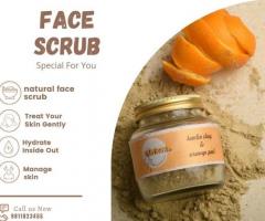 Which is the best homemade rice powder scrub for the face?