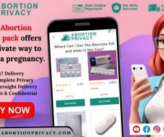 The Abortion pills pack offers a private way to end a pregnancy.