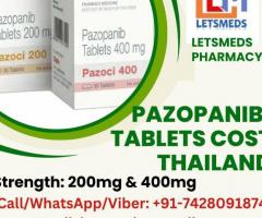 Purchase Generic Pazopanib 400mg Tablets Price Malaysia, Thailand, Dubai
