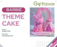 Bag Cheapest Offers On Barbie Theme Birthday Cake With Giftlaya