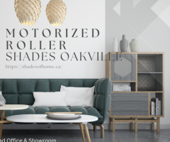 Motorized Roller Shades in Oakville - Custom Solutions by Shadesofhome