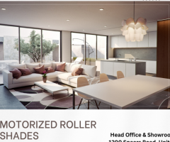Motorized Roller Shades Burlington - Transform Your Space | Shadesofhome