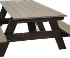 Polywood Picnic Table with Benches - Stylish Outdoor Seating Set for Sale!