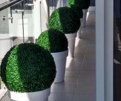 Realistic looking faux topiary balls