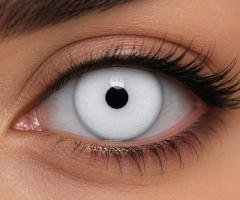 White Colored Eye Contact Lenses for Bold Looks