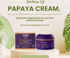 The rejuvenating and nourishing goodness of Papaya Cream.