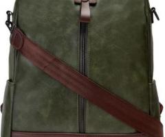 Get Olive Green Shoulder Backpack Bags for Women & Girls - By VismiinTrend