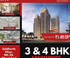 3 BHK Super Deluxe Apartments in Ghaziabad by Apex Quebec