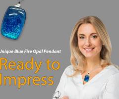 Stunning Blue Fire Opal Pendant | Limited Offer 50 Ct. | Perfect for Every Necklace