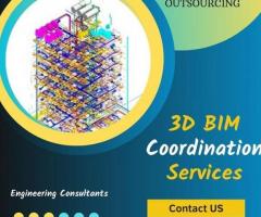 3D BIM Coordination Services Provider - CAD Outsourcing Company