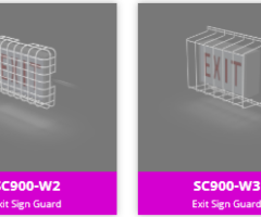 Heavy-Duty Exit Sign Guards for Maximum Safety Protection