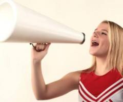 Power Your Cheers with Our Dynamic Cheerleading Megaphone - 1