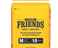 Buy Friends Economy Adult Diapers Medium - Surginatal