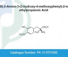 Product Name : (S)-2-Amino-3-(3-hydroxy-4-methoxyphenyl)-2-methylpropanoic Acid | Pharmaffiliates