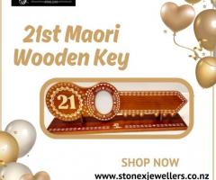 Celebrate 21 in style  with the 21st Maori Wooden Key | Stonex Jewellers