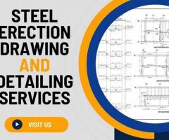 Outsource Steel Erection Drawing and Detailing Services in USA at very low price
