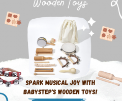 Spark Musical Joy with Babystep's Wooden Toys!