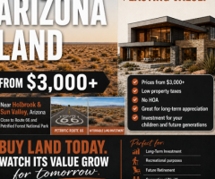 Arizona Land from $3,000+ – Affordable Real Estate with Strong Long-Term Potential