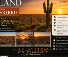 Arizona Land from $3,000+ – Affordable Real Estate with Strong Long-Term Potential