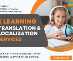 E Learning Translation and Localization Services in India | BeyondWordz