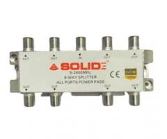 Solid 8-Way Power Pass Splitter