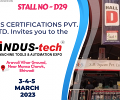 Indus -Tech Machine Tools & Automation Expo (MARCH) 2023.