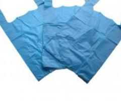 Shop Blue Vest Plastic Carrier Bags Online