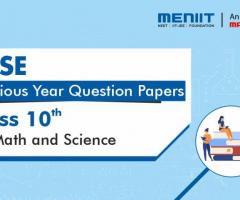 CBSE Previous Year Question Papers Class 10th for Math and Science
