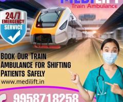 Get Train Ambulance Services in Ranchi by King with medical facilities